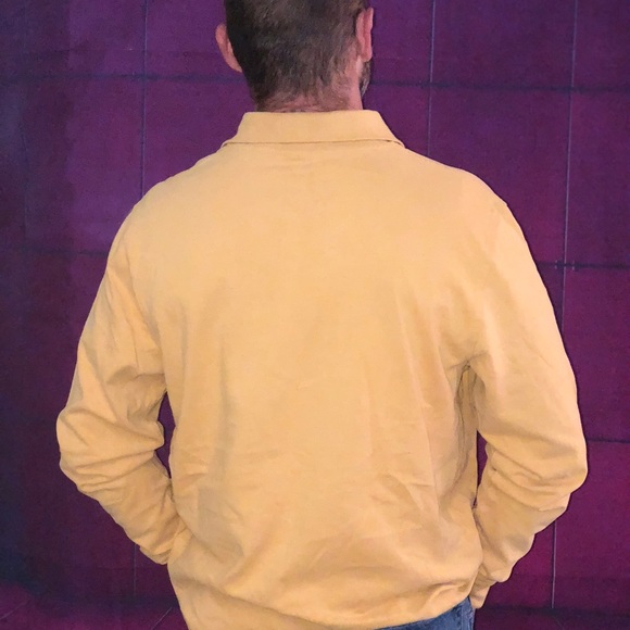 MENS ST.Johns Bay Mustard Long Sleeve Shirt MEDIUM - Picture 5 of 8
